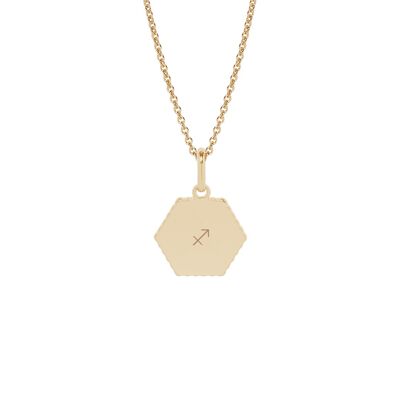 Henriette necklace Yellow gold plated - "Astro sign"-Sagittarius