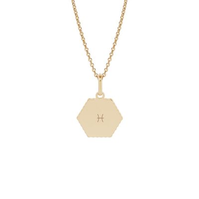 Henriette necklace Yellow gold plated - "Astro sign"-Pisces
