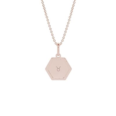 Collar Henriette Chapado en oro rosa - "Astro sign"-Tauro