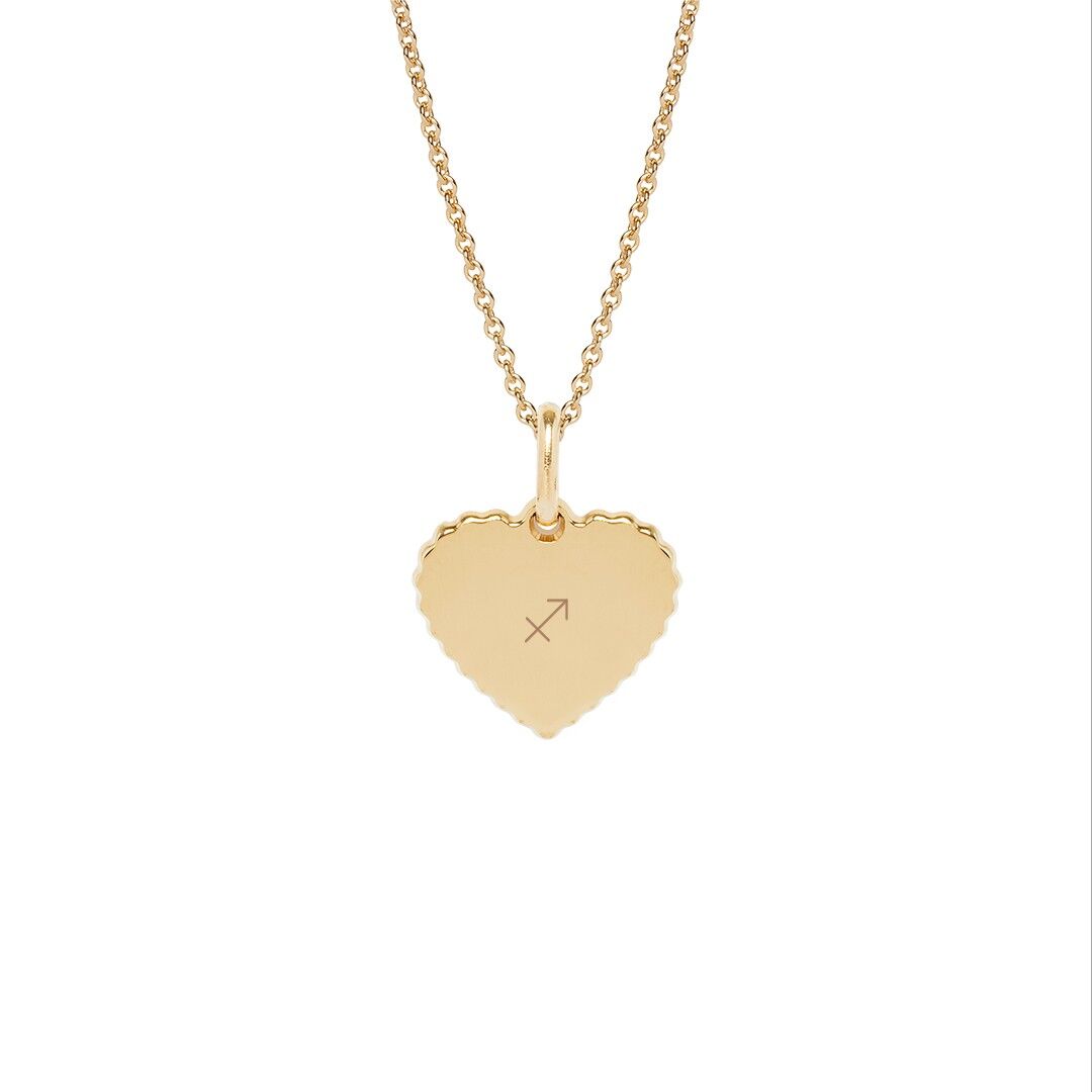 Collier Simone Plaqué or jaune - "Signe astro"-Sagittaire