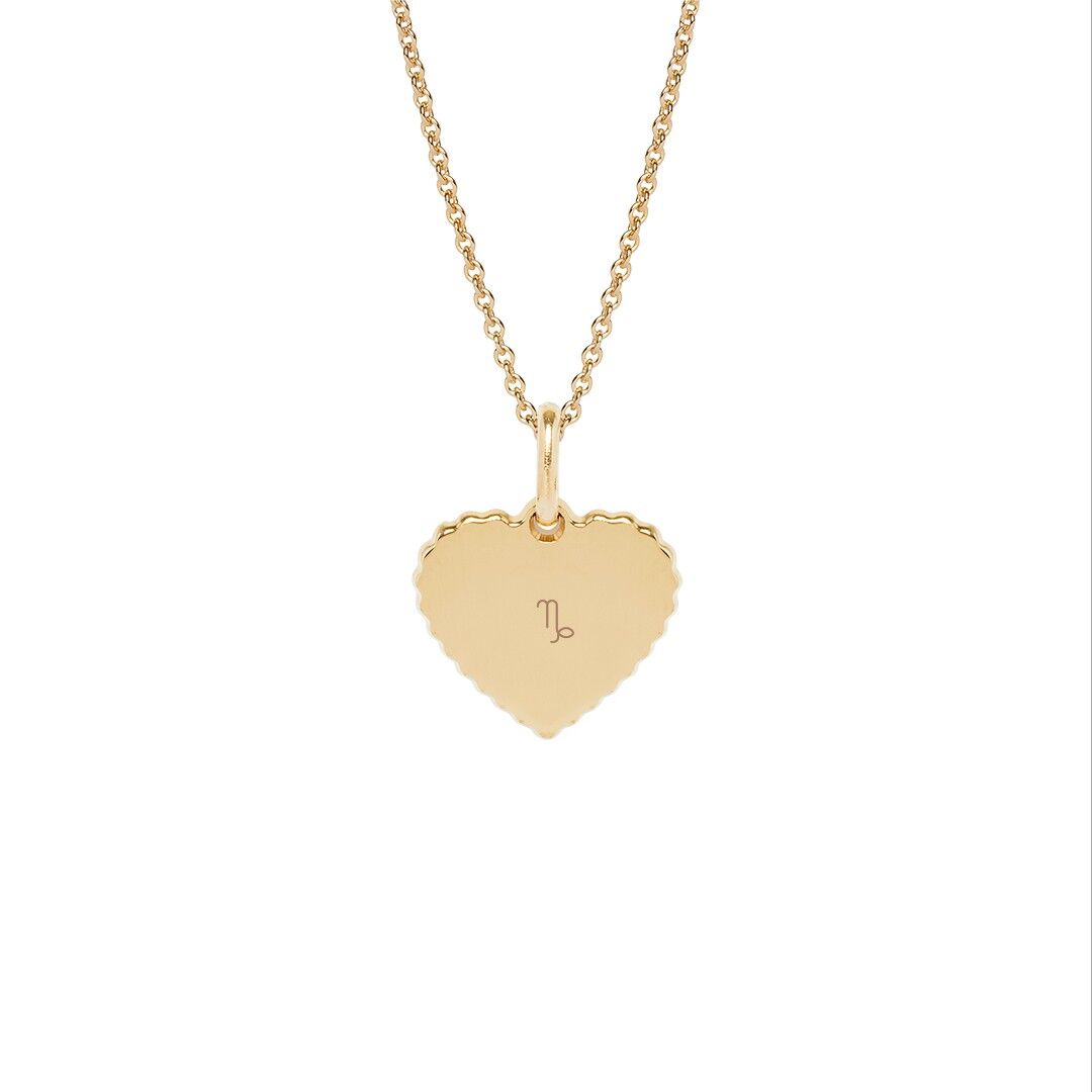 Collier Simone Plaqué or jaune - "Signe astro"-Capricorne