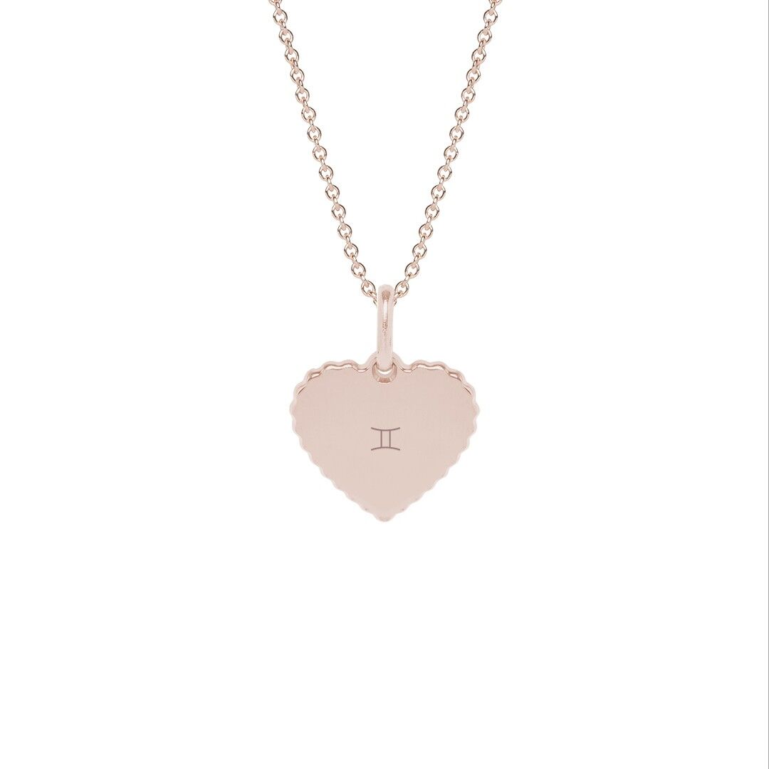Collana Simone Placcato oro rosa - "Segno Astro" - Gemelli