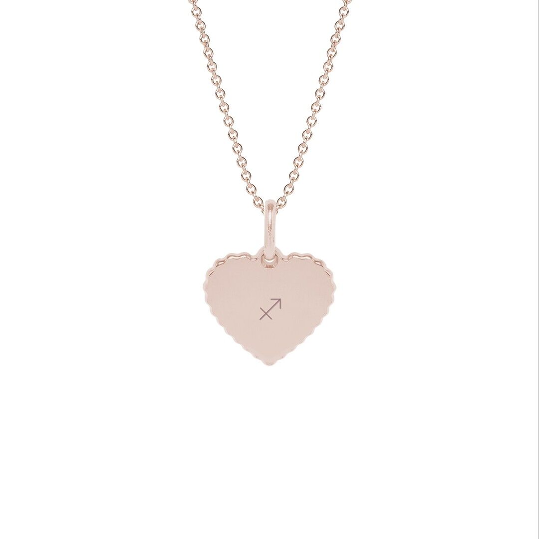 Collier Simone Plaqué or rose - "Signe astro"-Sagittaire