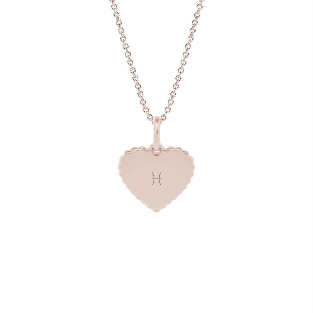 Collana Simone Placcato oro rosa - "Segno Astro" - Pesci