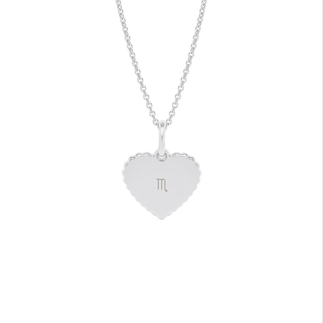 Collier Simone Argent - "Signe astro"-Scorpion