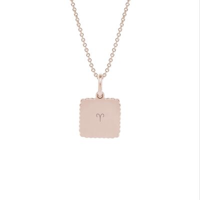 Necklace Alice Rose gold plated - "Astro sign"-Aries