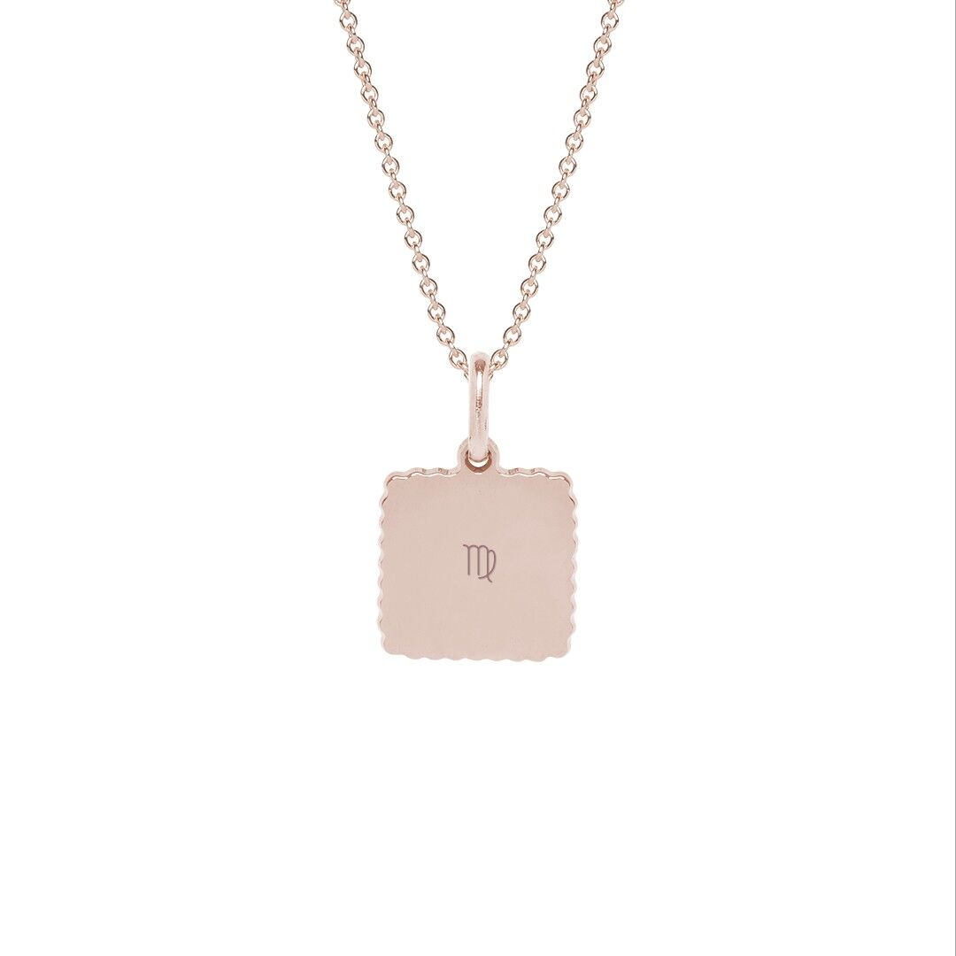 Collana Alice placcata oro rosa - "Segno Astro" - Vergine