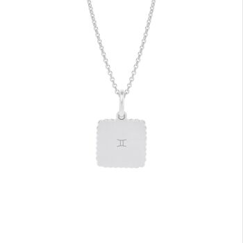 Collier Alice Argent - "Signe astro"-Gémeaux