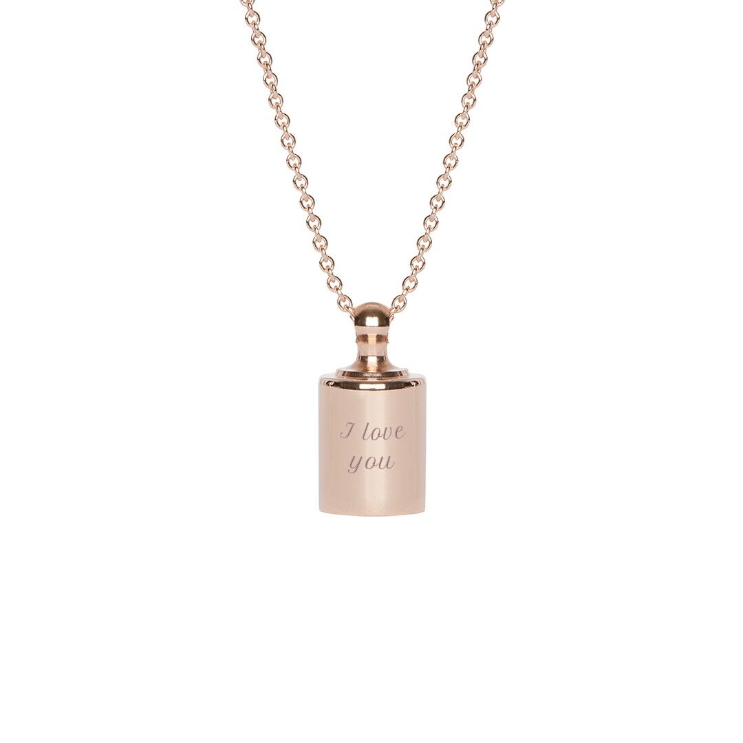 Collana Mon Petit Poids Placcato oro rosa - "Amour"-Ti amo