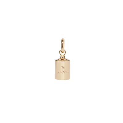 Pendant Mon Petit Poids Yellow gold plated - "Love"-Te quiero