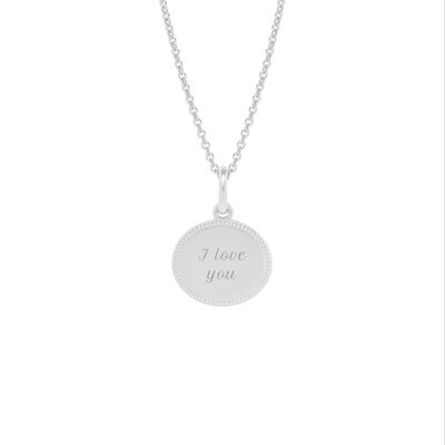 Madeleine Silver Necklace - "Love"-I love you