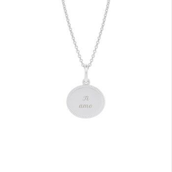 Collier Madeleine Argent - "Amour"-Ti amo