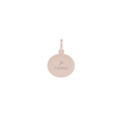 Medal Madeleine Rose gold plated - "Love"-I love you