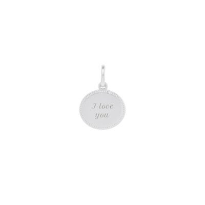Médaille Madeleine Argent - "Amour"-I love you