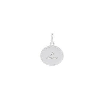 Médaille Madeleine Argent - "Amour"-Je t'aime