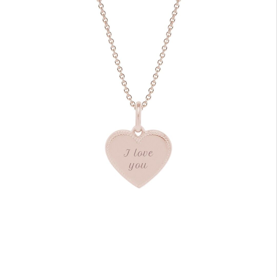 Collana Simone Placcato oro rosa - "Amour"-Ti amo