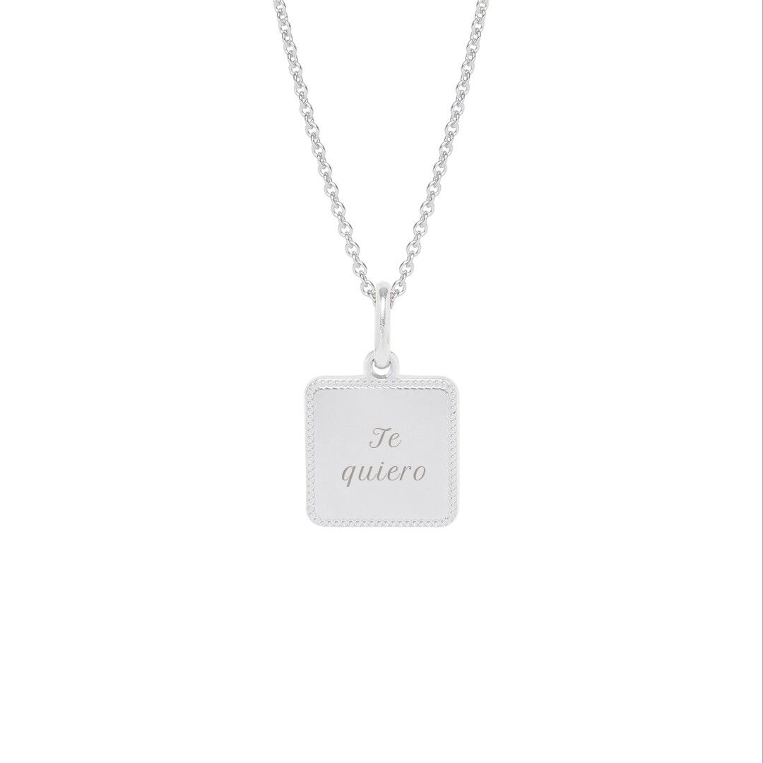 Collana Alice in Argento - "Amore"-Te quiero