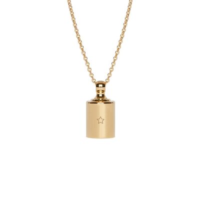 Necklace Mon Petit Poids Yellow gold plated - "Symbol"-Star