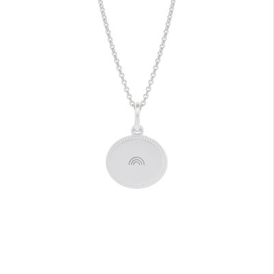 Collar de plata Madeleine - "Símbolo" - Arco iris
