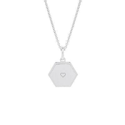 Henriette Silver Necklace - "Symbol"-Heart