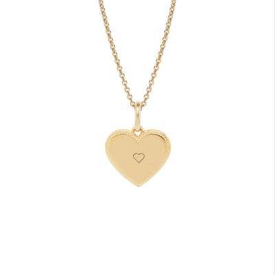 Collar Simone Baño de oro amarillo - "Símbolo"-Corazón