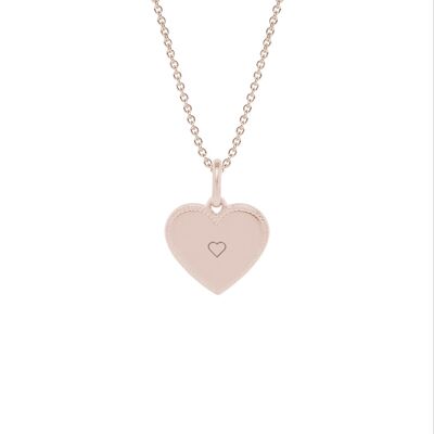 Collar Simone Chapado en oro rosa - "Símbolo"-Corazón