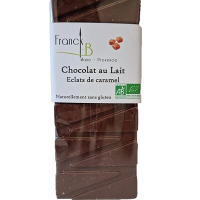 Tablette de chocolat Lait éclats de caramel