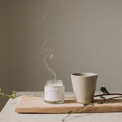 Black Amber + Lavender Natural Soy Candle 250ml