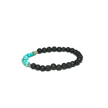 Bracelet Lava Stone & Turquoise 2