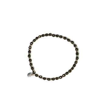bracelet in pyrite 4mm 3