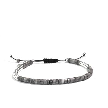 Bracelet heishi 4mm jaspe picasso 1