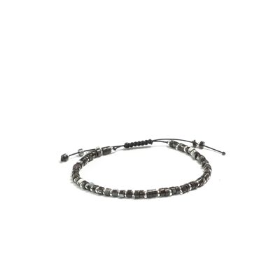 Macramé 4mm nacre grey