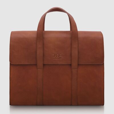 Briefcase LESATH cognac