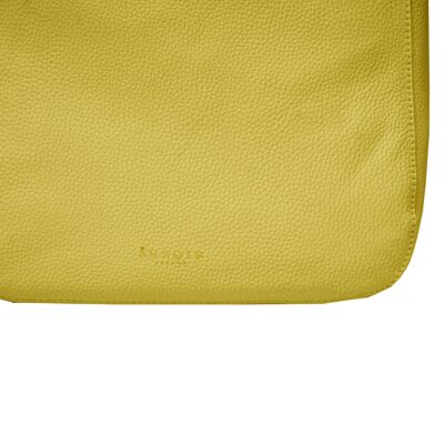 'BIANCA' Illuminating Yellow Pebble Grain Leather Slouchy