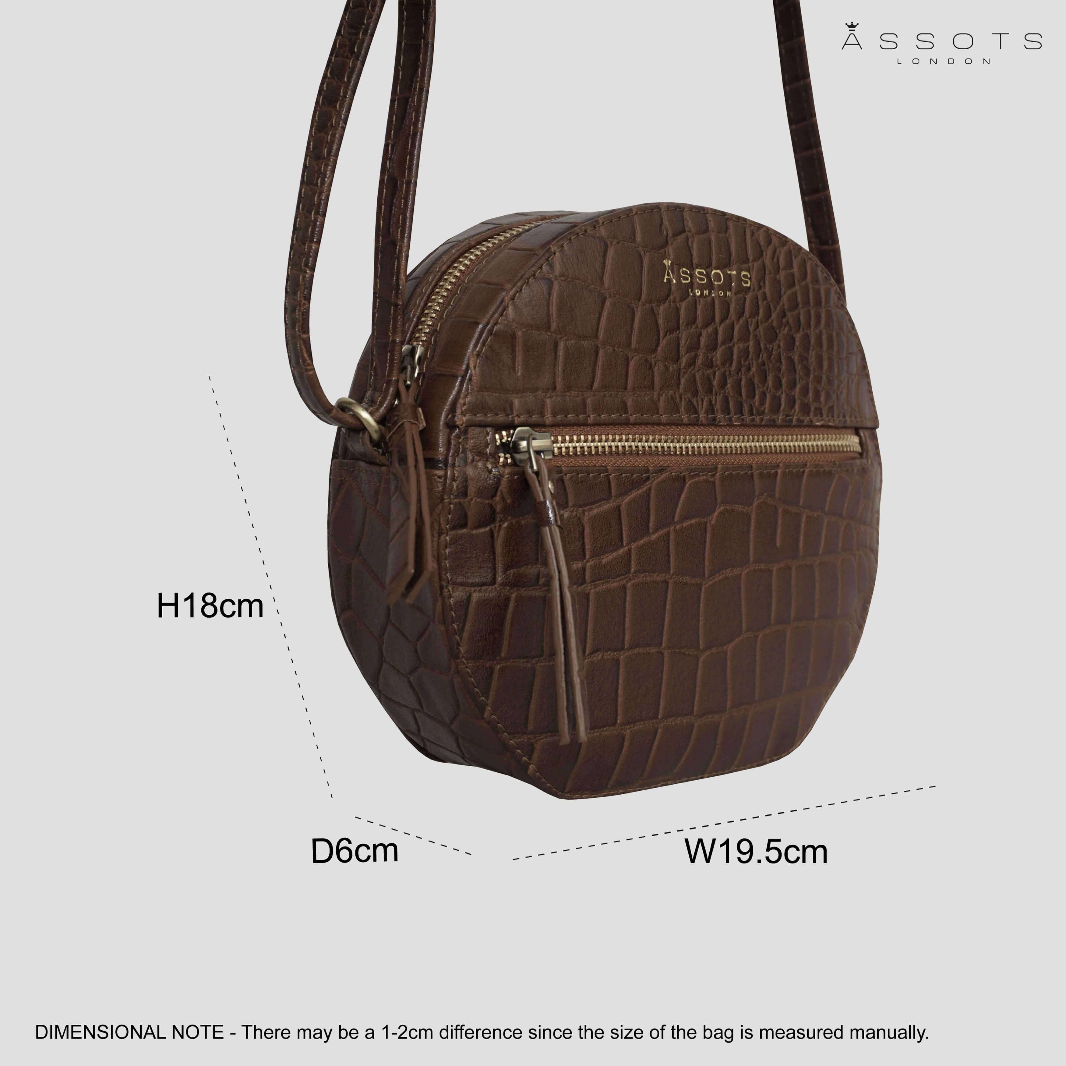 Round crossbody bag online designer