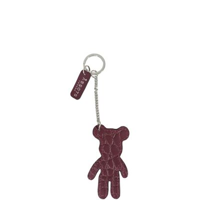 'TEDDY' Super Cute Croc Leather Key Ring Holder