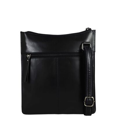 'WILLOW' Navy Smooth Leather Crossbody Bag