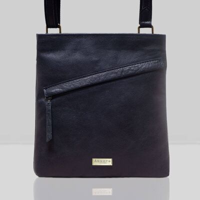 FLORENCE' Navy Full Grain Soft Nappa Leather Crossbody Sli