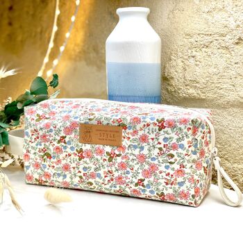 Trousse nomade S, "Louise" rose 2