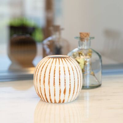 Vase Mandarine Patine Terre Cuite