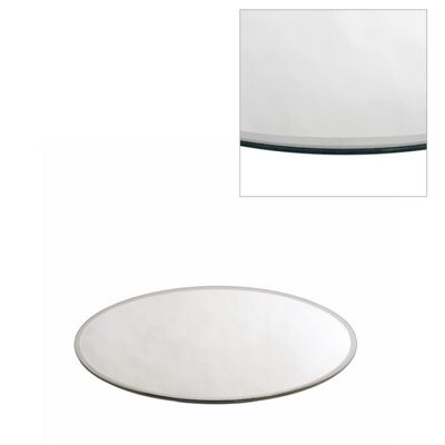 Miroir rond avec biseau 12 cm.