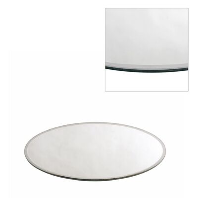 Miroir rond avec biseau 25 cm.