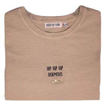 T-shirt Brodé Hip Hip Hip Houmous 🙌 3