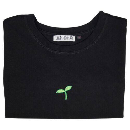 T-shirt Brodé Pousse Verte 🌱