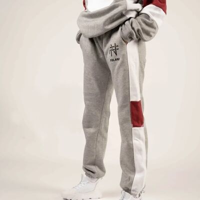 Fulani Essential Jogger - Red/Heather Grey/white