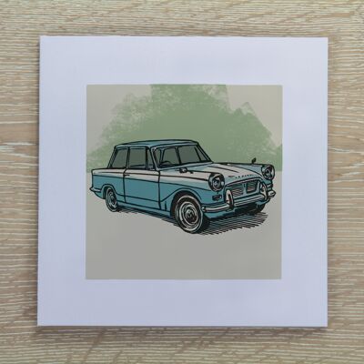 Biglietto di auguri per auto d'epoca Triumph Herald (IC-Triumph-Herald)