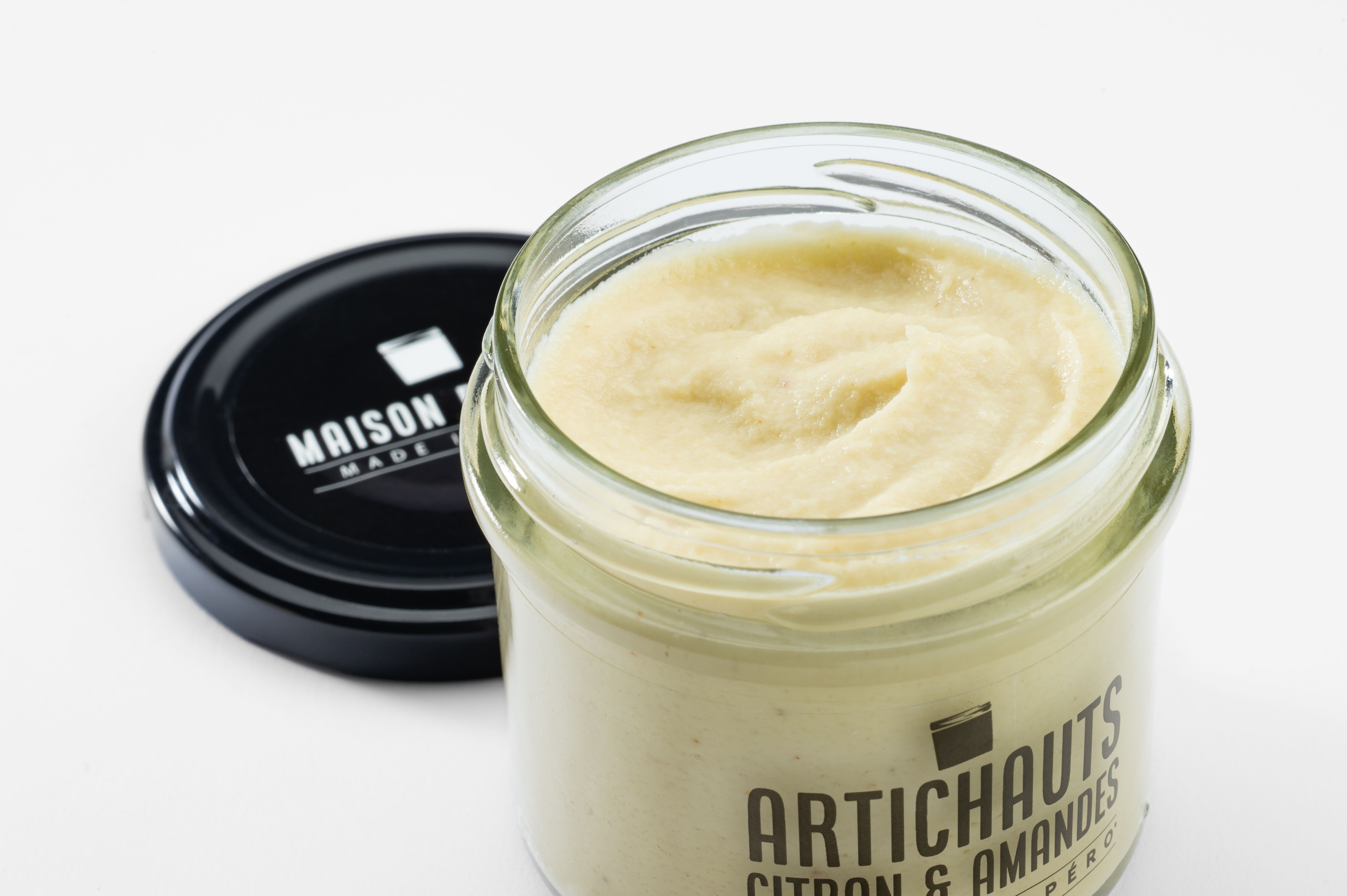 Tartinable - ARTICHAUTS, CITRON & AMANDES - petits pots apéro'