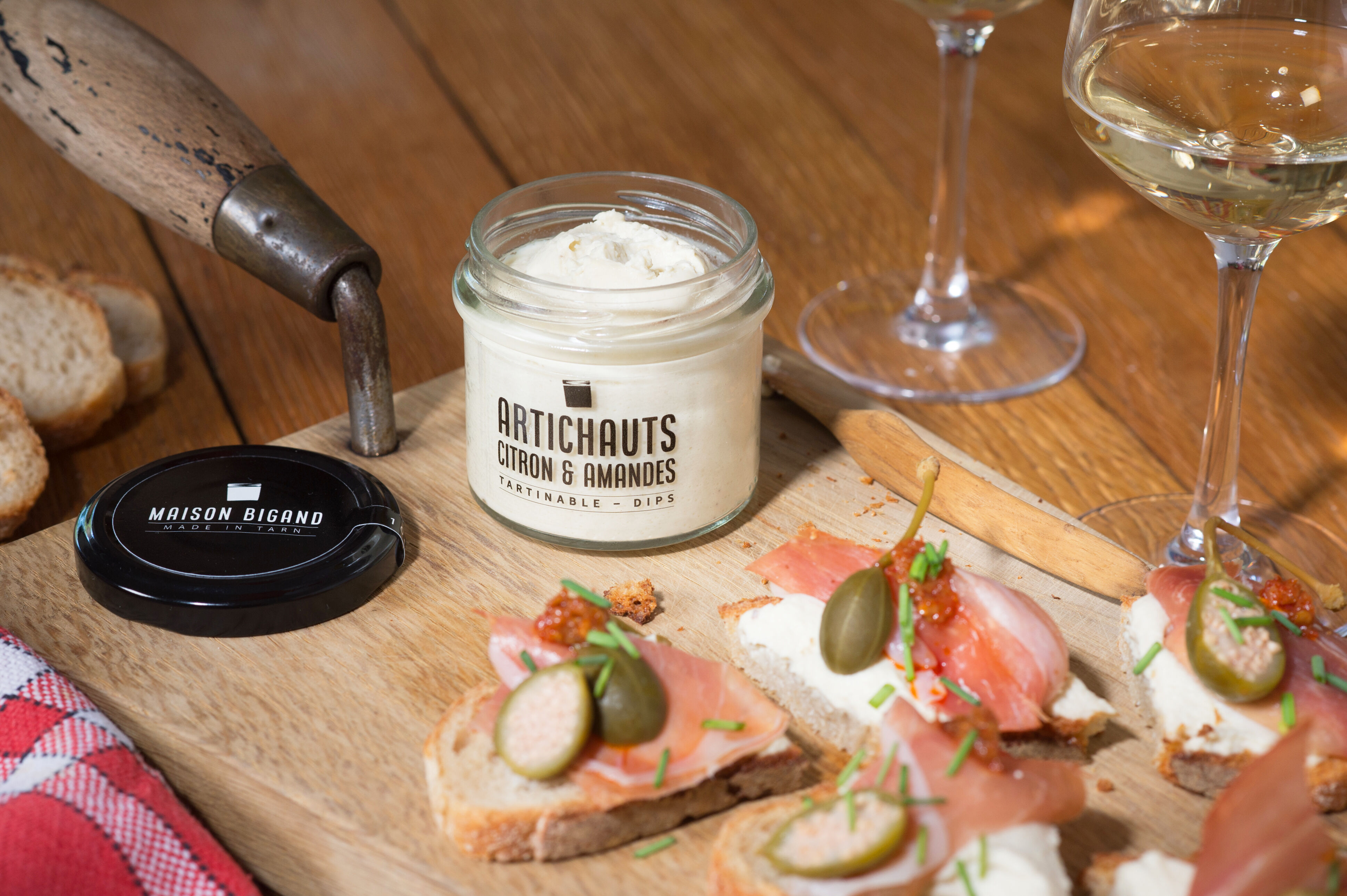 Tartinable - ARTICHAUTS, CITRON & AMANDES - petits pots apéro'