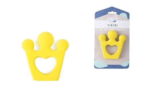 Tikiri: ANNEAU DE DENTITION Couronne 10cm, en caoutchouc naturel, sur carte, 0+