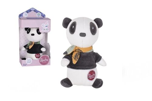 Tikiri Pancha: PANDA - JOUET DOUX 19cm, avec tissu en bambou, en boîte fenêtre, 0+